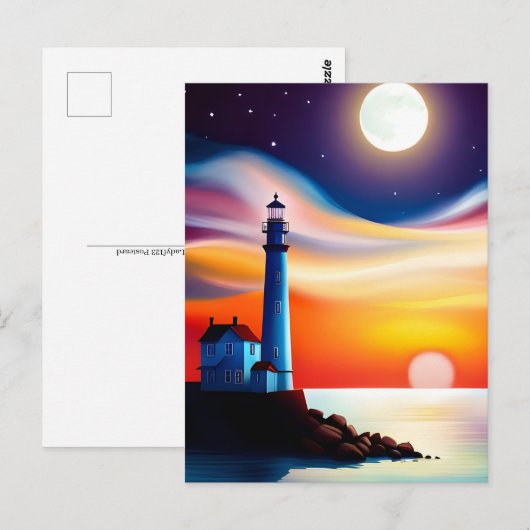 Phare, Carte postale pour le croisement (Devant / Derrière)