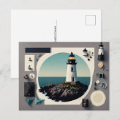 Phare, Carte postale pour le croisement (Devant / Derrière)
