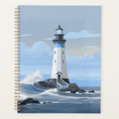 Phare coloré sur l'océan (Devant)