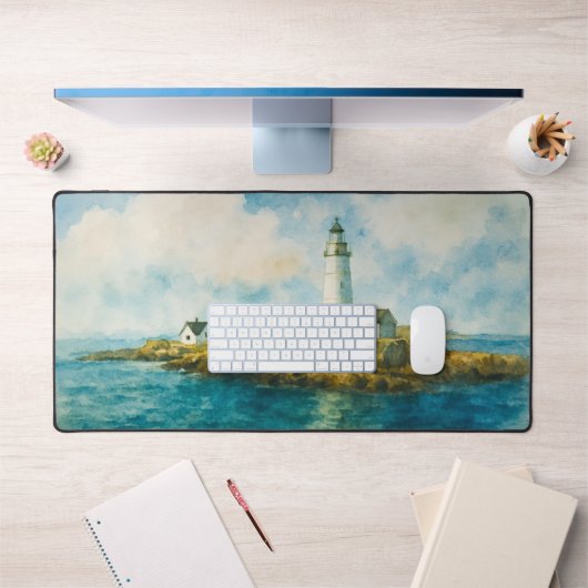 Phare côtier Aquarelle Port paysager (Bureau 1)