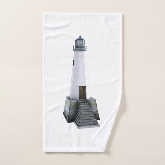Phare côtier vivant (Serviette à main)