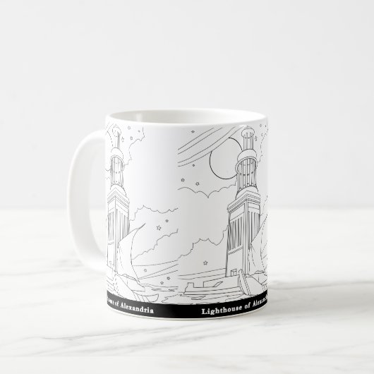 Phare d'Alexandrie Mug (Devant gauche)