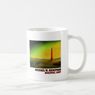 Phare dans une tasse stérile de paysage