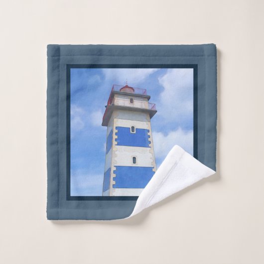 Phare d'aquarelle (Gant de toilette)