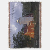 Phare de 40 Mile Point à la couverture tissée de c (devant Vertical)