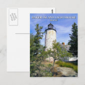 Phare de Baker Island, Maine Carte postale (Devant / Derrière)