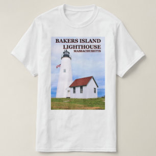 Phare de Bakers Island, T-shirt Massachusetts
