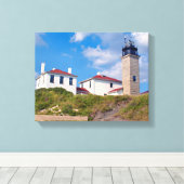 Phare de Beavertail, Rhode Island Toile Enveloppée (Insitu (Plancher de Bois))