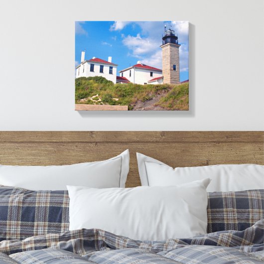 Phare de Beavertail, Rhode Island Toile Enveloppée (Insitu(Chambre))