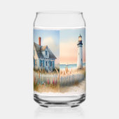 Phare de bord de mer et chalet d'aquarelle scène (Gauche)