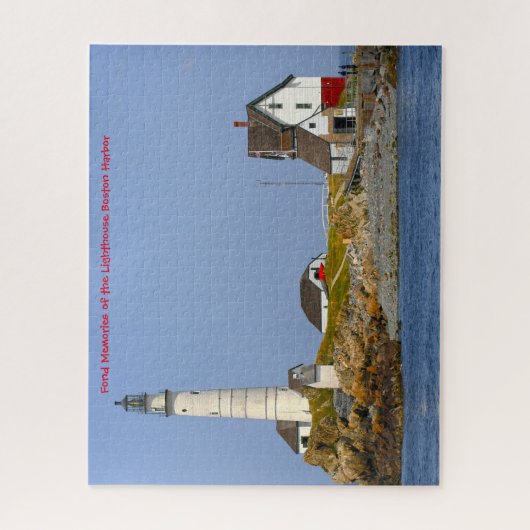 Phare de Boston Harbour. Jigsaw Puzzle (Vertical)