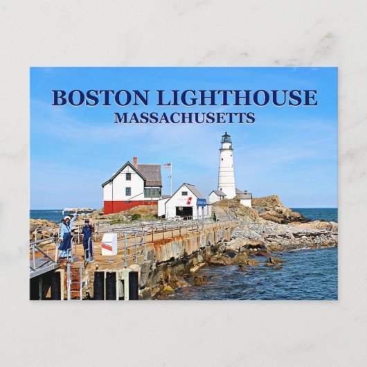 Phare de Boston, Massachusetts Carte postale (Devant)
