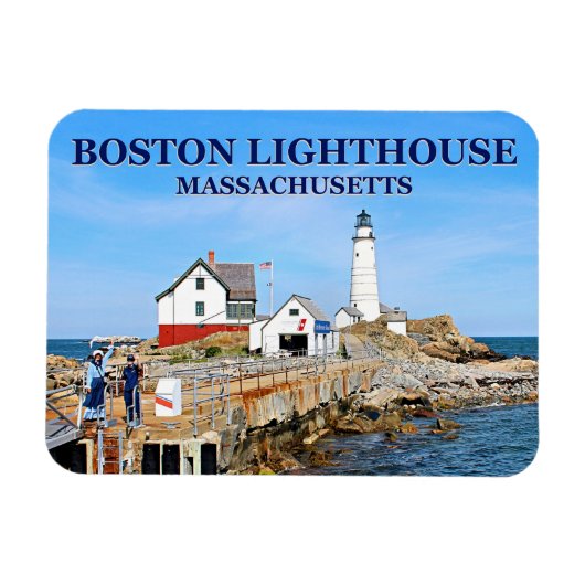 Phare de Boston, Massachusetts Flex Magnet (Horizontal)