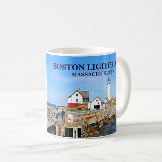 Phare de Boston, tasse du Massachusetts (Devant droit)