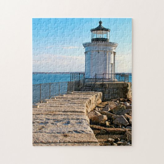 Phare de brise-lames de Portland, puzzle du Maine (Vertical)