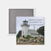 Phare de Bristol Ferry, Rhode Island Magnet (Recto/Verso)