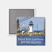 Phare de Bristol Ferry, Rhode Island Magnet (Recto/Verso)