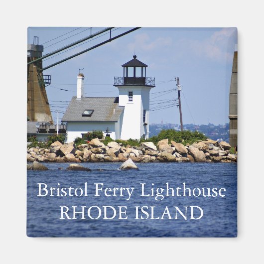 Phare de Bristol Ferry, Rhode Island Magnet (Devant)