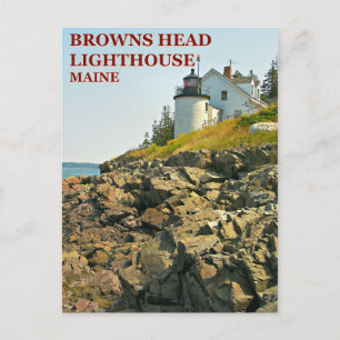 Phare de Browns Head, Maine Carte postale