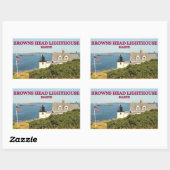 Phare de Browns Head, Stickers Maine (Feuille)