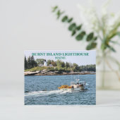Phare de Burnt Island, carte postale du Maine (Debout devant)