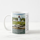 Phare de Burnt Island, Maine Mug (Gauche)