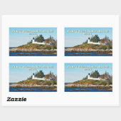 Phare de Burnt Island, Stickers Maine (Feuille)