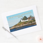 Phare de Burnt Island, Stickers Maine (Enveloppe)
