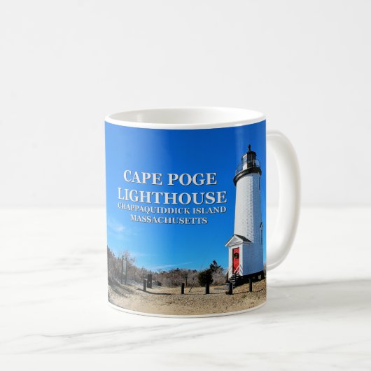 Phare de Cape Poge, Massachusetts Mug (Devant droit)