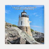 Phare de Castle Hill, Rhode Island Magnet (Devant)