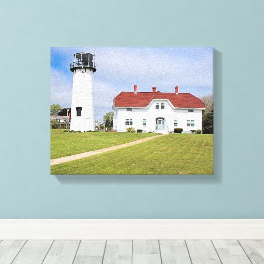 Phare de Chatham, Cape Cod, MA toile enroulée (Insitu (Plancher de Bois))