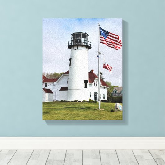 Phare de Chatham, Cape Cod, MA toile enroulée (Insitu (Plancher de Bois))