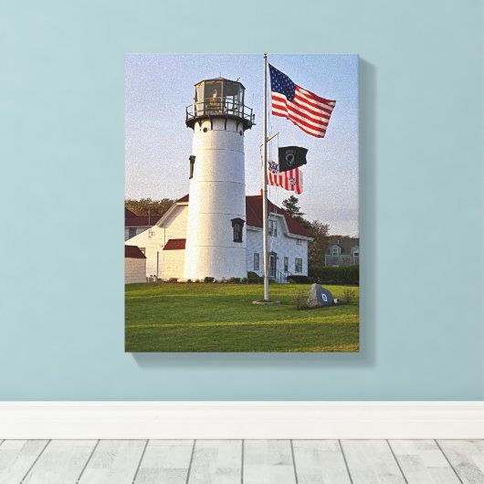 Phare de Chatham, Cape Cod, MA toile enroulée (Insitu (Plancher de Bois))