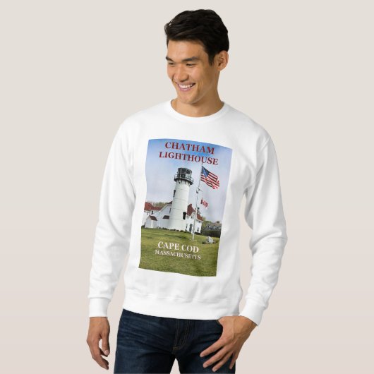 Phare de Chatham, Sweatshirt de Cape Cod (Devant entier)