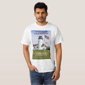 Phare de Chatham, T-Shirt Massachusetts (Devant entier)