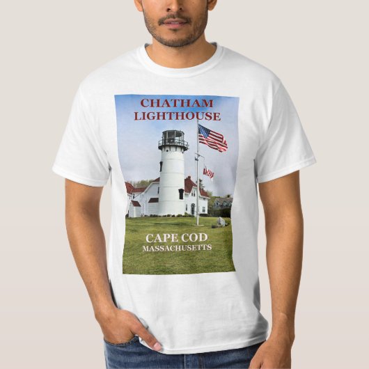 Phare de Chatham, T-Shirt Massachusetts (Devant)