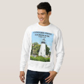 Phare de Concord Point, Maryland Sweatshirt (Devant entier)