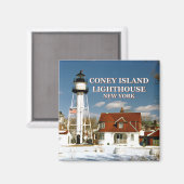 Phare de Coney Island, New York Magnet (Recto/Verso)