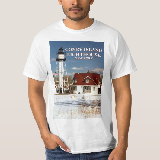 Phare de Coney Island, New York T-Shirt (Devant)
