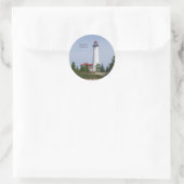 Phare de Crisp Point et autocollant de constructio (Sac)