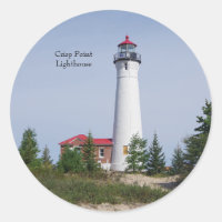 Phare de Crisp Point et autocollant de constructio
