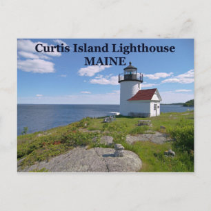 Phare de Curtis Island, carte postale du Maine