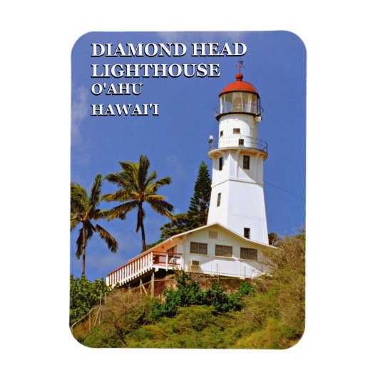 Phare de Diamond Head, Hawai'i Flexi Magnet (Vertical)