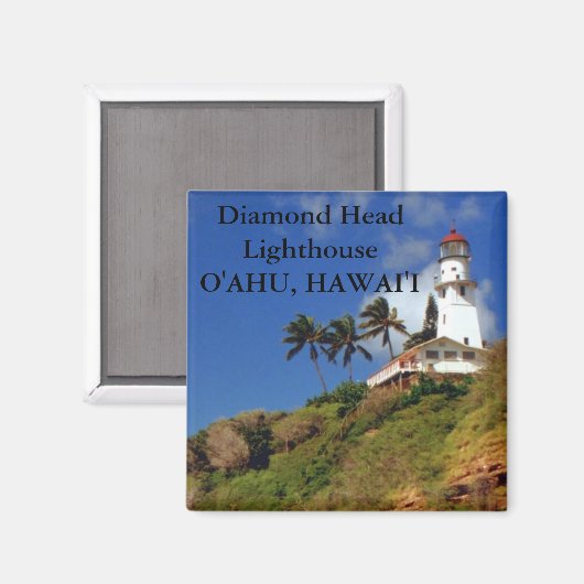 Phare de Diamond Head, O'ahu, Hawai'i Magnet (Recto/Verso)