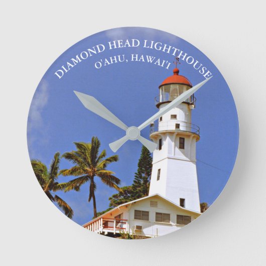 Phare de Diamond Head, Oahu, horloge murale Hawai' (Recto)