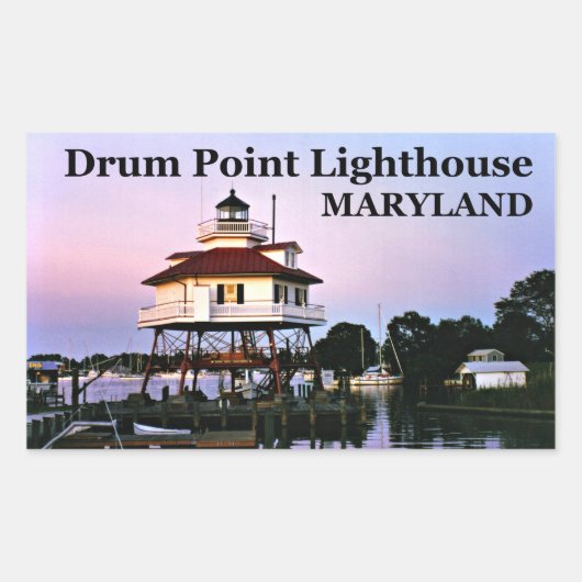 Phare de Drum Point, Autocollants Maryland (Devant)