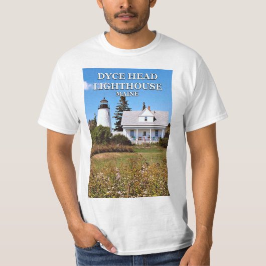 Phare de Dyce Head, T-shirt Castine Maine (Devant)