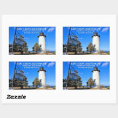 Phare de East Chop, Stickers Massachusetts (Feuille)