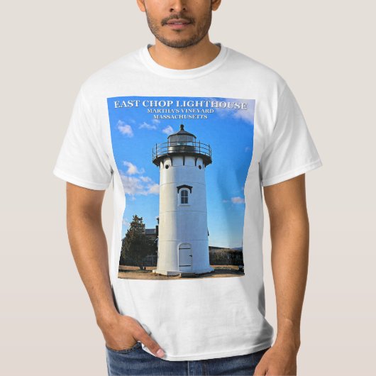 Phare de East Chop, T-Shirt Massachusetts (Devant)