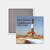 Phare de Fire Island, New York Magnet (Recto/Verso)